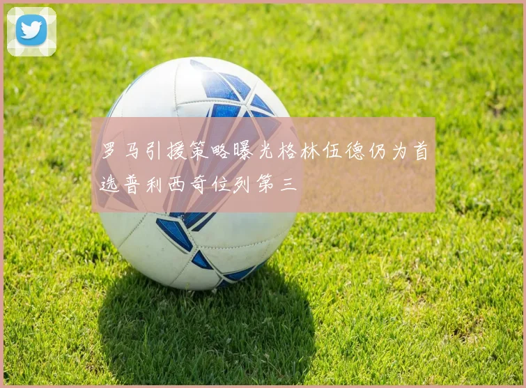 罗马引援策略曝光格林伍德仍为首选普利西奇位列第三